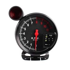 5 Inch Tachometer, 11000 RPM Gauge with Shift Light, 7 Color Backlight, Peak