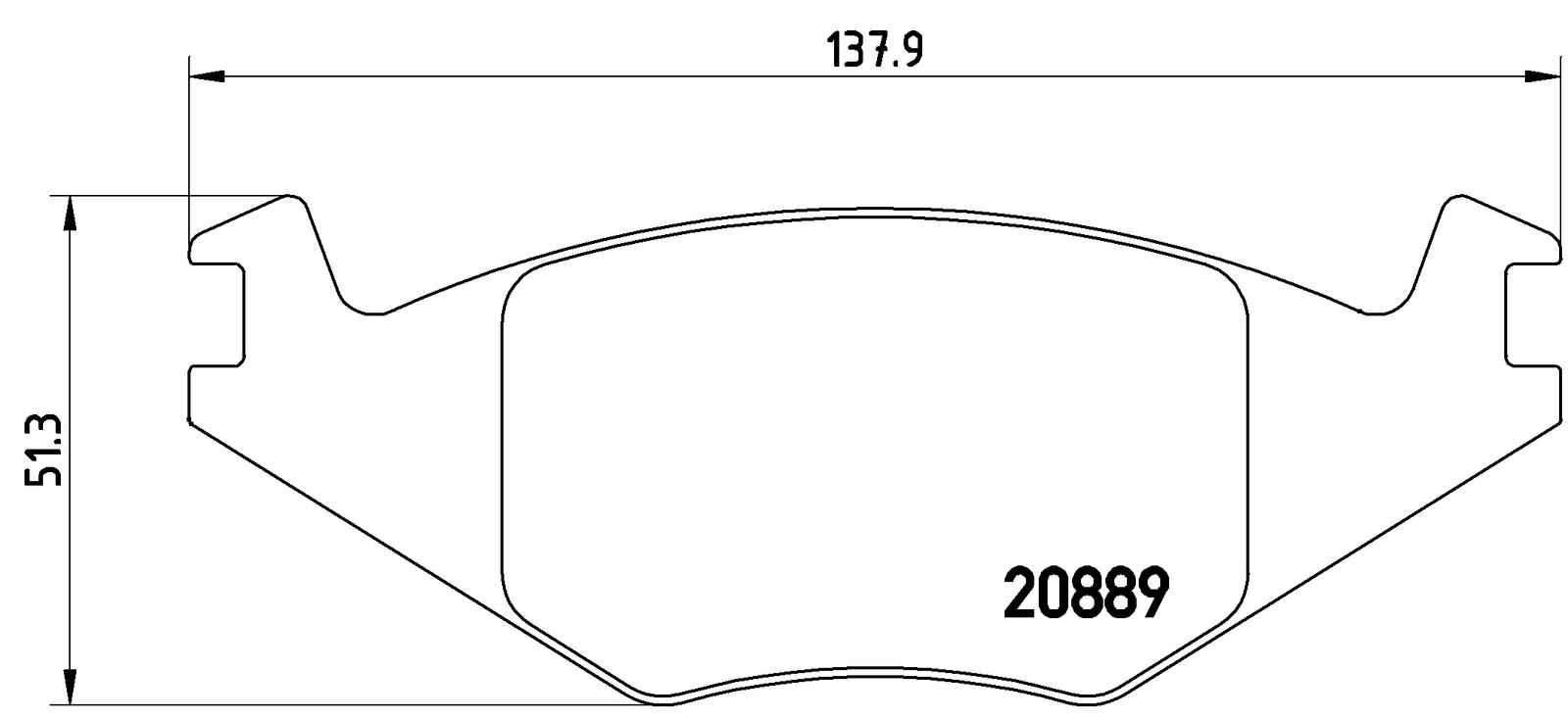 Brembo Bremsbelagsatz, Scheibenbremse [Hersteller-Nr. P85019] für Seat, VW - Bild 3