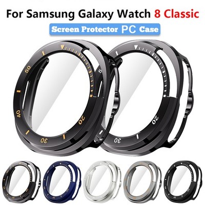 Screen Protector Case For Samsung Galaxy watch 8 Classic PC Glass Face Cover