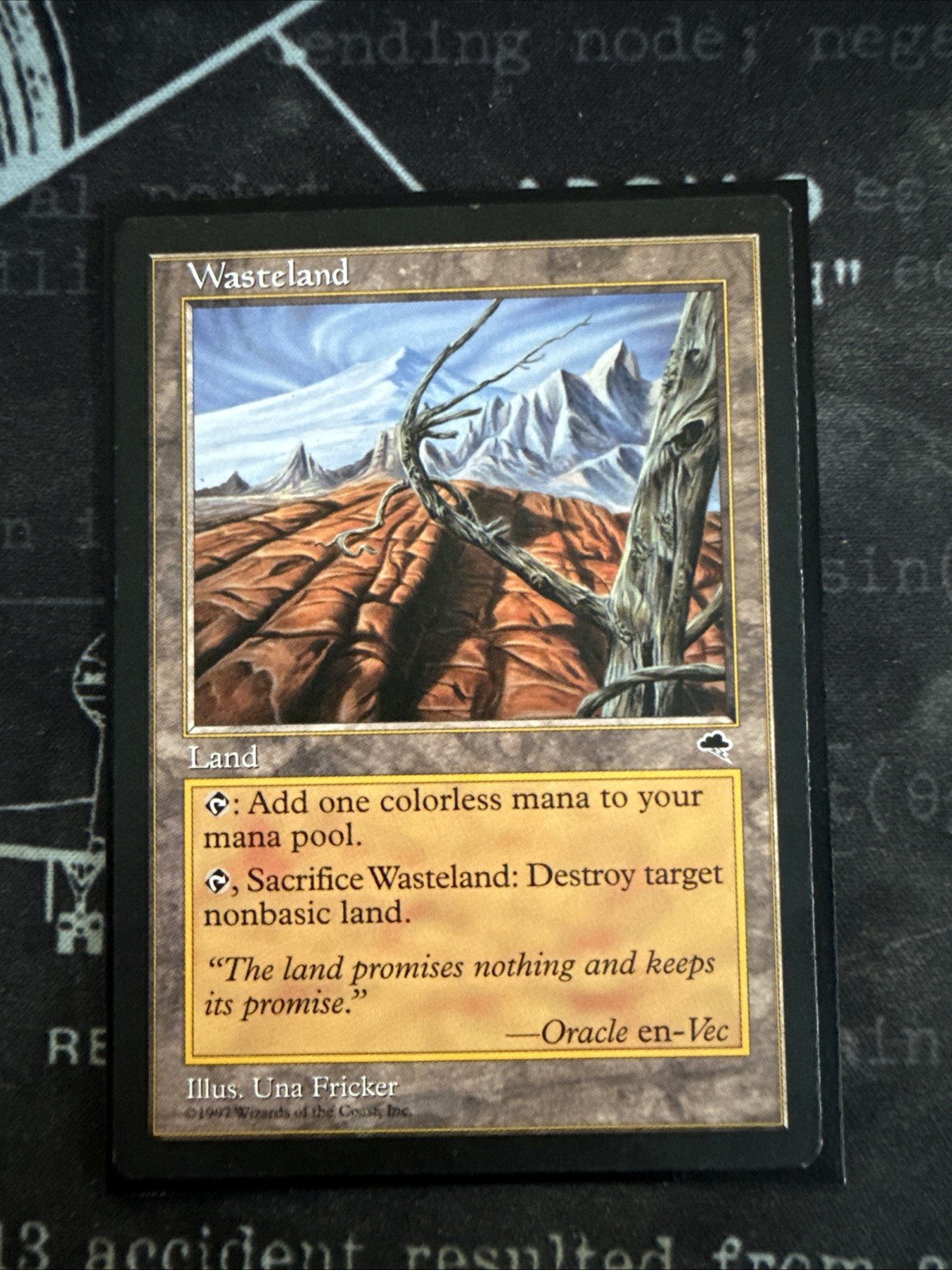 MTG Magic the Gathering Wasteland Tempest Land Uncommon