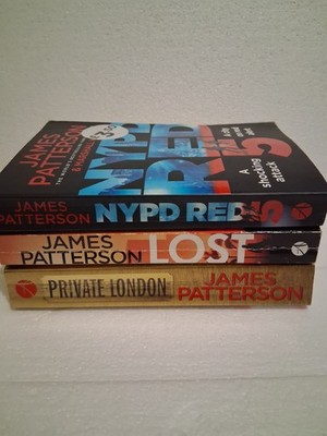 James Patterson books bundle X 3 Mystery crime thriller Good condition 