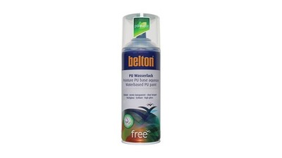 Belton Free PU Wasserlack-Spray RAL 9016 Verkehrsweiß Heizkörperlack Seidenglanz