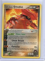 Team Magma's Groudon 009/095 EX Team Magma vs Team Aqua