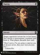 x1 Duress - Mystery Booster - NM - MTG