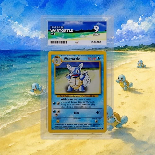 Wartortle 42/102 - 1999 Base Set - ACE Mint 9