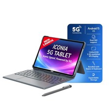 Acer Iconia 5G Tablet with Stylus Pen 8GB RAM  128GB  Slim Metal Body,Blue.