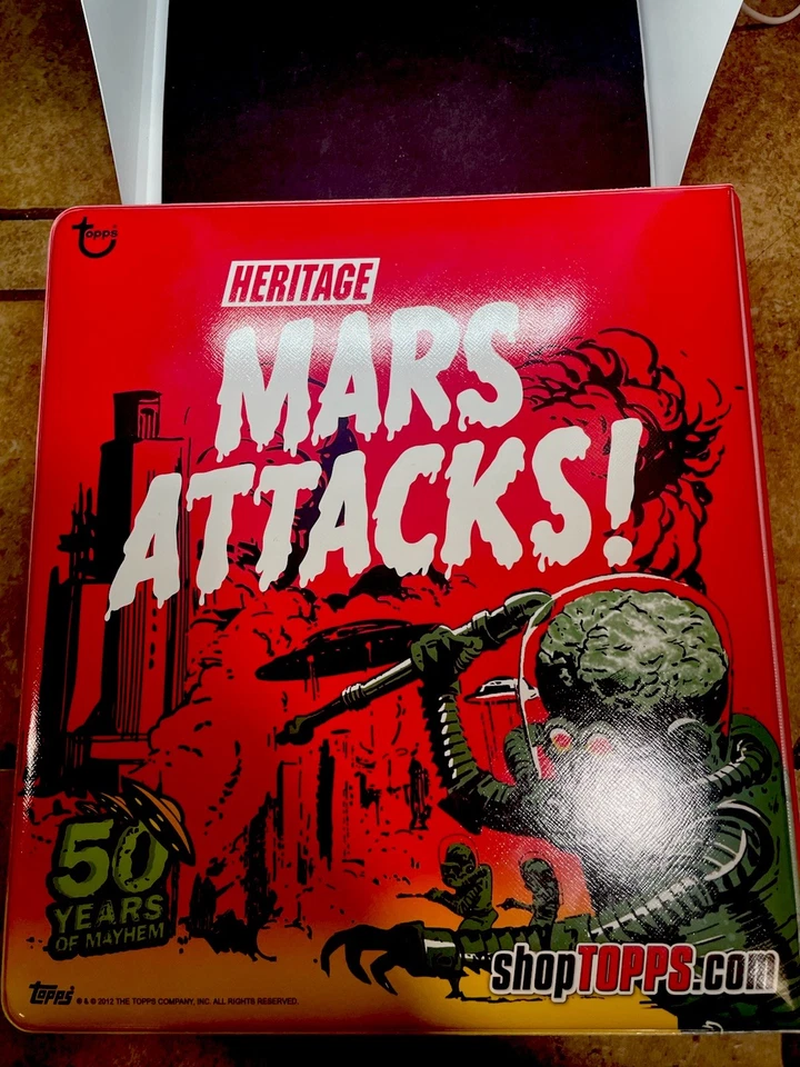 2012 Mars Attacks Base 1-55, tutte le carte 3d, 4 carte schizzo nuovo universo + altro - Immagine 4 di 4