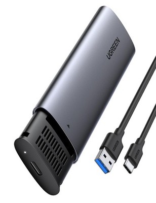 UGREEN USB-C auf M.2 Mobiles Festplattengehäuse, Gray