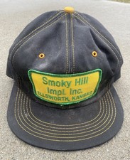 Vintage Snapback Trucker Hat Cap Patch Mesh K Brand USA Seed farming