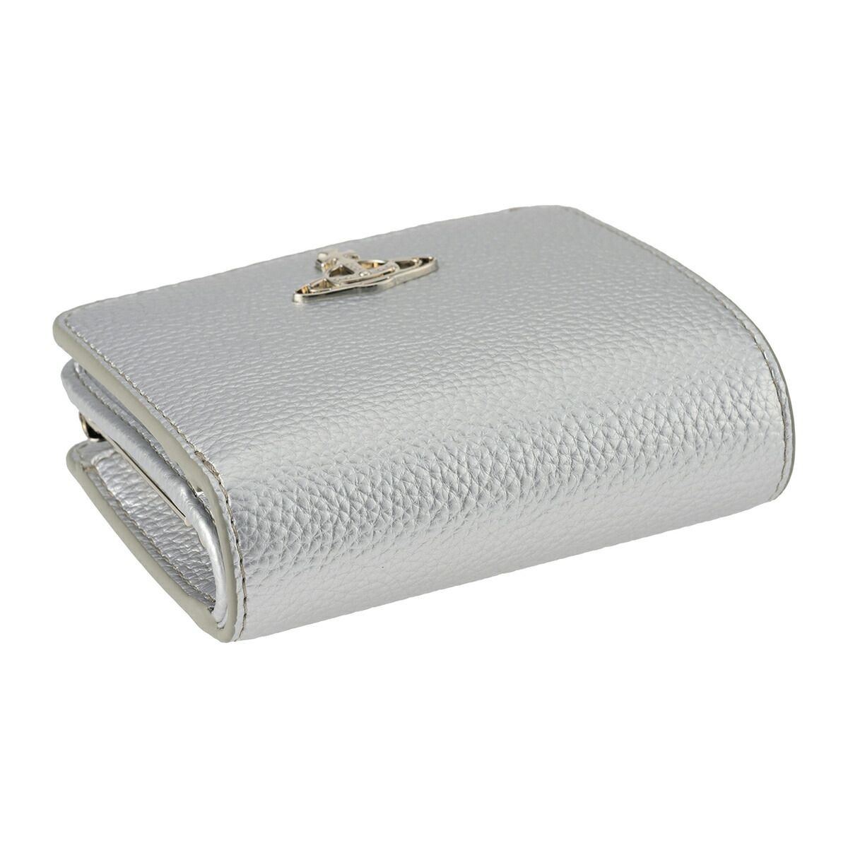 New Vivienne Westwood 2 fold wallet Silver From Japan image 3
