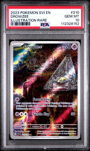 2023 POKEMON SVI EN-SCARLET & VIOLET ILLUSTRATION RARE #210 DROWZEE PSA 10