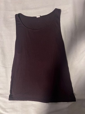 Yogalicious_Women's_Soft_Stretchy_Brown_Tank Top_Size S_cHECK iT_