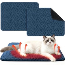 2 Pcs Winter Warming Cat Bed, Heating Cat Dog Pad 20 x 16 Inch Outdoor Warm T...