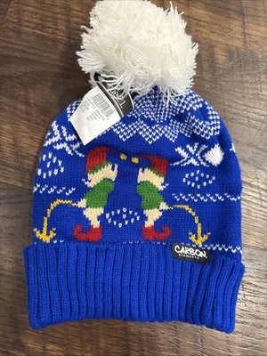 Carbon Elements Knit Hat Elves Elf Funny Peeing Elf NWT