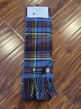 Locharron Historic Scotland Alba Aosmhor 100 Lambswool Plaid Scarf with Tags
