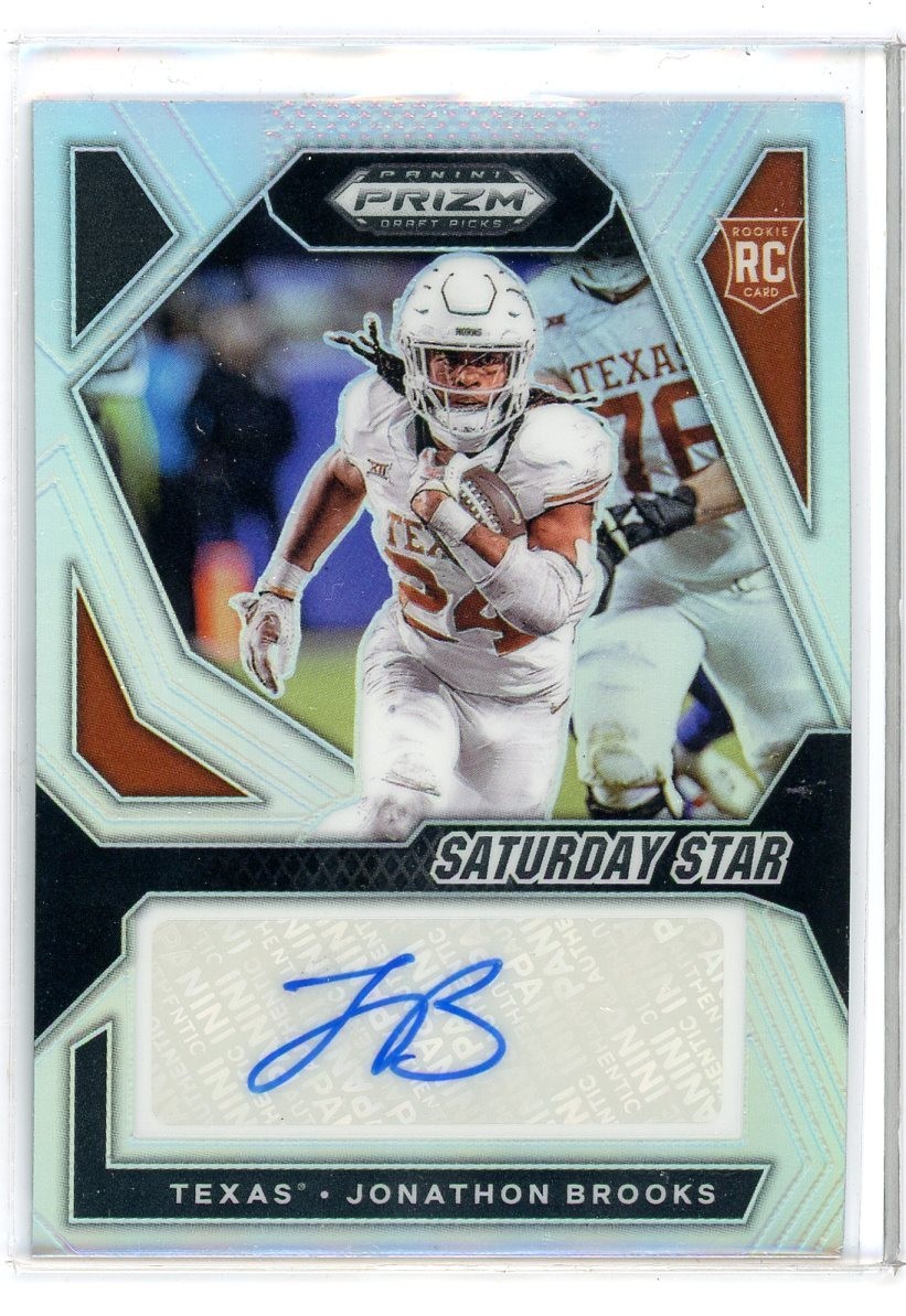 2024 Panini Prizm Draft Jonathon Brooks RC Silver Prizm Auto (WS)