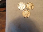 3 1931 S Mercury Dimes. Very Fine++