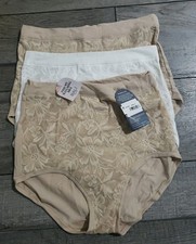 3pc Bali Women Breathe Underwear High-Rise Briefs Cotton Modal Lace Panties XL