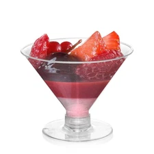 Frcctre 80 Pack Disposable Plastic Cocktail Glasses, 5 OZ Plastic Mini Martin...