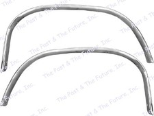 1966 66 Chevy El Camino Rear Wheel Well Molding Pair Set Elmg66-1p