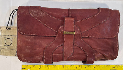 Olivia Harris Spider Red Leather Clutch 2009 NWT and Sleeper
