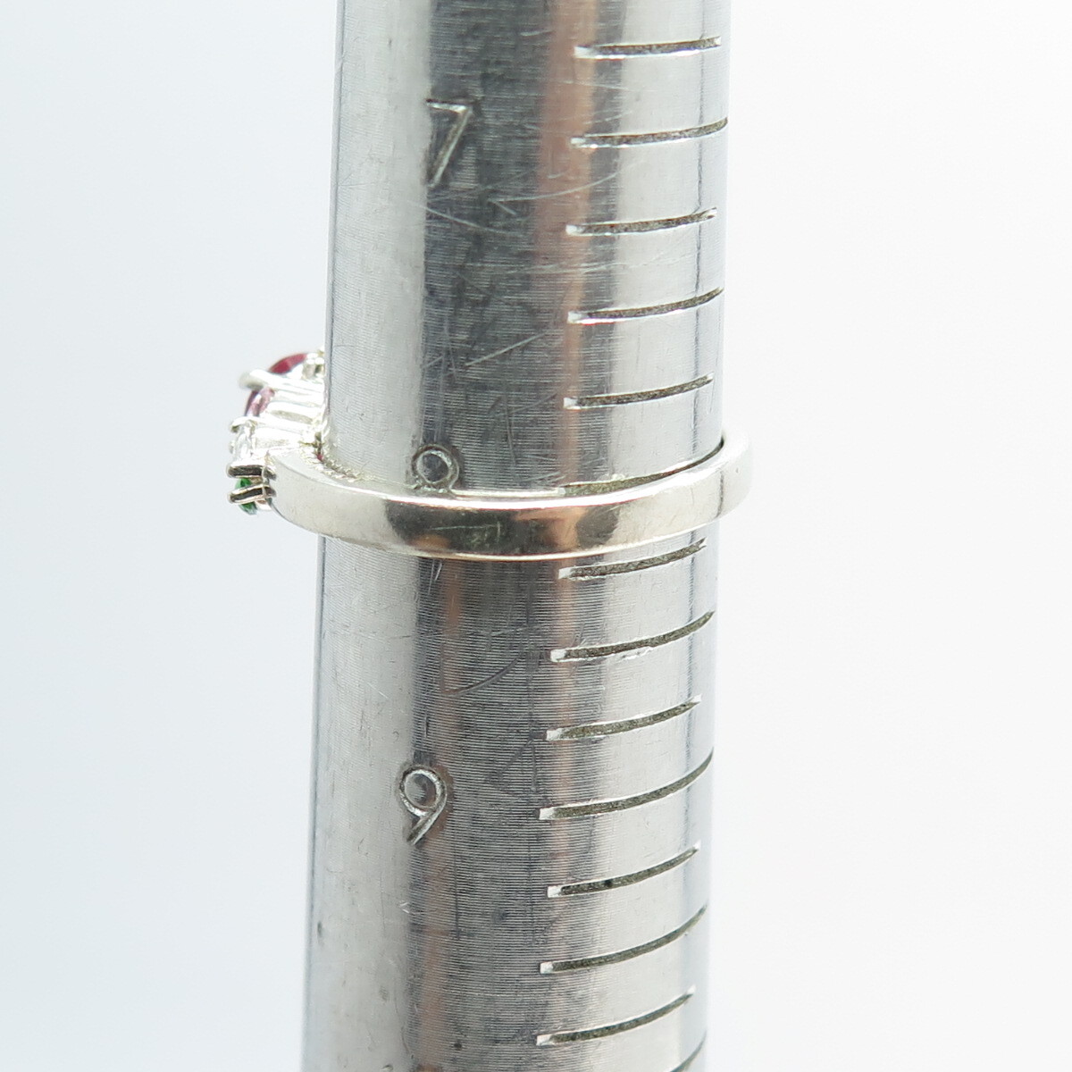 925 Sterling Silver Lab-Created Ruby Chrome Diops… - image 10