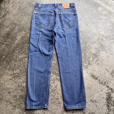 Vintage 90s Levi’s 505 Blue Wash Denim Jeans Mens Actual Sz 36x30 USA Made