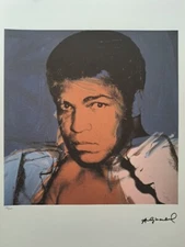 Andy Warhol Signed Lithograph - Muhammad Ali  - Certificate Leo Castelli