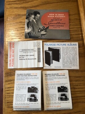 Polaroid Speedliner Land 95B Camera Instruction Offer Inserts and Film Direction