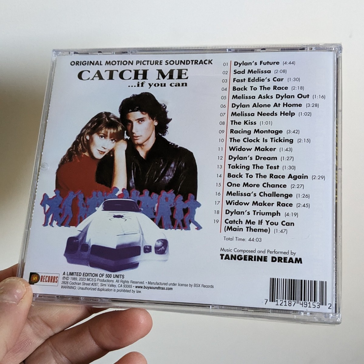 CATCH ME IF YOU CAN (1989) Soundtrack Score CD by Tangerine Dream