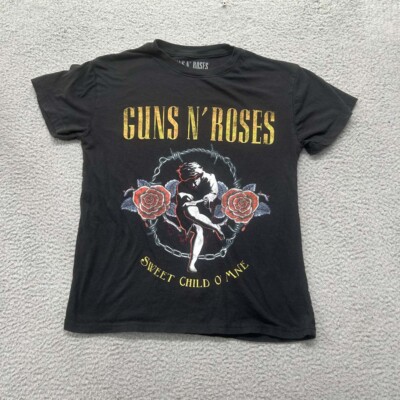 Guns N Roses T-Shirt Womens Small Sweet Child of Mine Rose Graphic Tee
