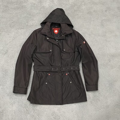 WELLENSTEYN Miami Jacket Womens Large Black Hooded Waterproof