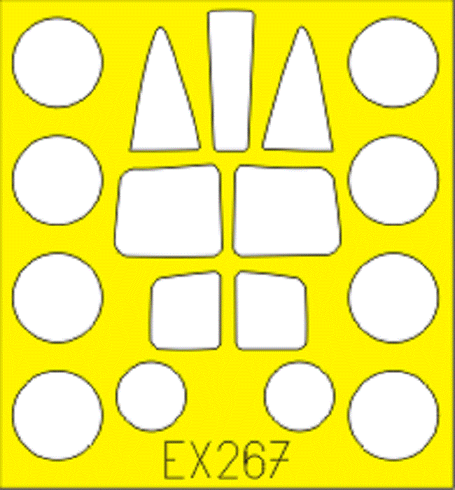 Eduard 1/48 Scale Masks for TSR-2 by Airfix - EX267 Eduard 1/48 Scale Masks for TSR-2 by Airfix - EX267