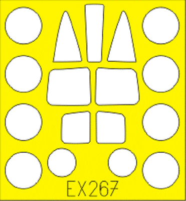 Eduard 1/48 Scale Masks for TSR-2 by Airfix - EX267 Eduard 1/48 Scale Masks for TSR-2 by Airfix - EX267