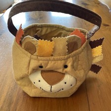 POTTERY BARN KIDS TREAT BAG Lion Animal Halloween Trick Or Treat
