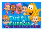 BUBBLE GUPPIES CAKE TOPPER A4  EDIBLE ICED/ ICING FROSTING PERSONALISED