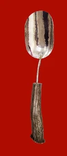 Ben Caldwell Tennessee Silversmith Sterling Hammered Scoop Carved Handle  #13239