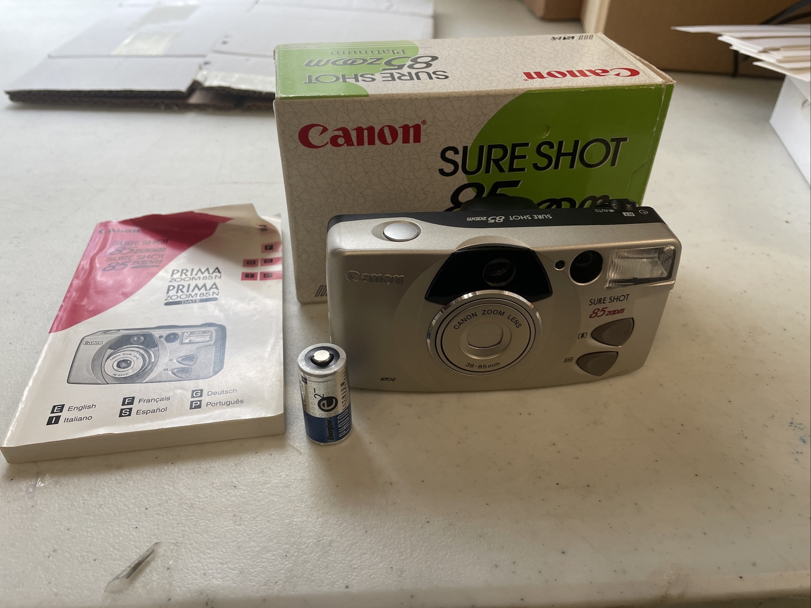 Canon Sure Shot 85 Zoom 35mm Point And Shoot Film Camera 3885 Non Tested Parts eBay