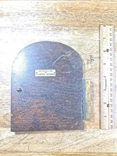 Tambour Clock Back Door 6 5/8 X 5 1/4 Inches     (K9344)