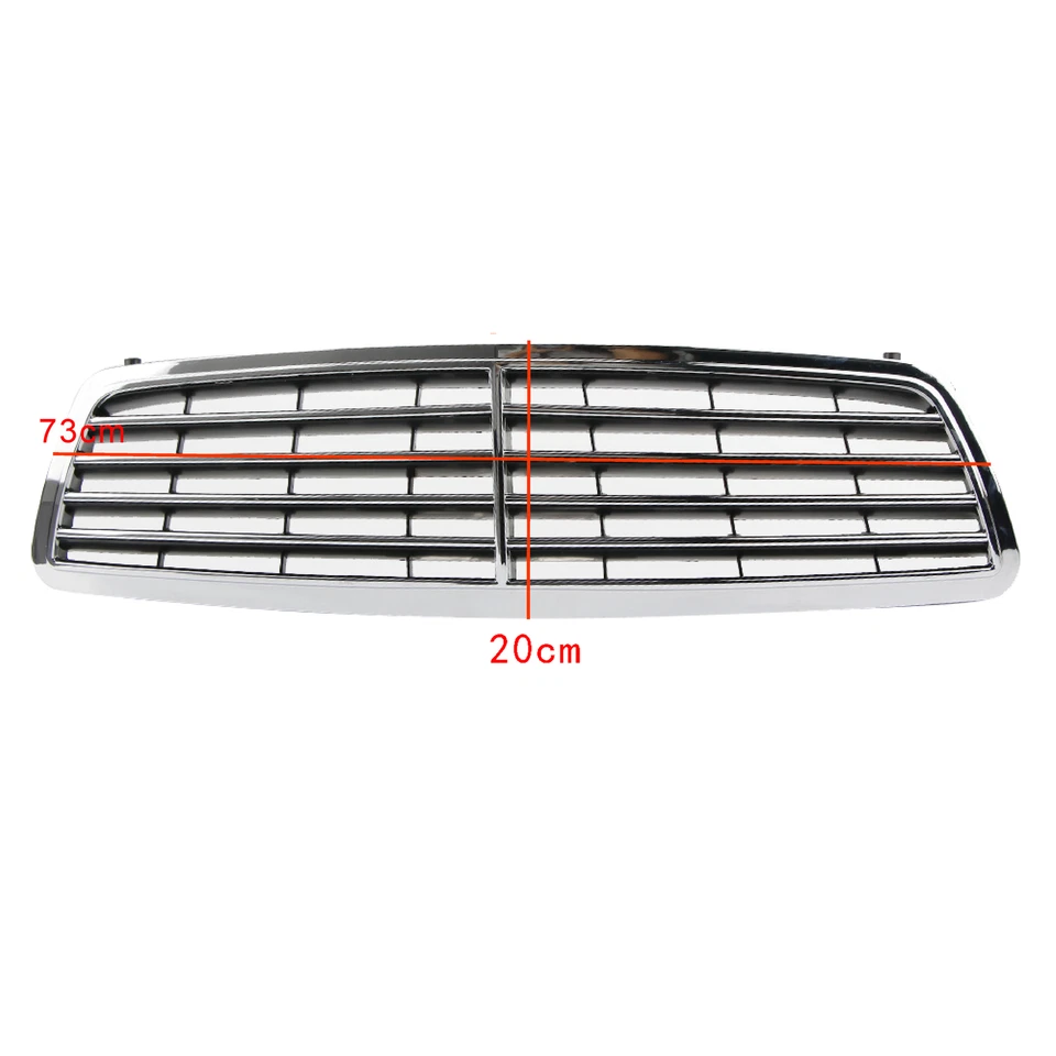 Передняя решетка для Mercedes Benz W203 C-класса C230 C320 C280 хром + глянцевый черный - Изображение 2 из 4