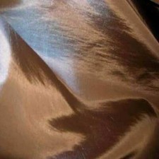 Tissu taffetas souple changeant beige marron reflets gris en 1.45m de large