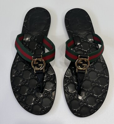 サンダル SANDALS WITH WEB GG INCROCIO Women's sandal with Interlocking G and Web in white leather