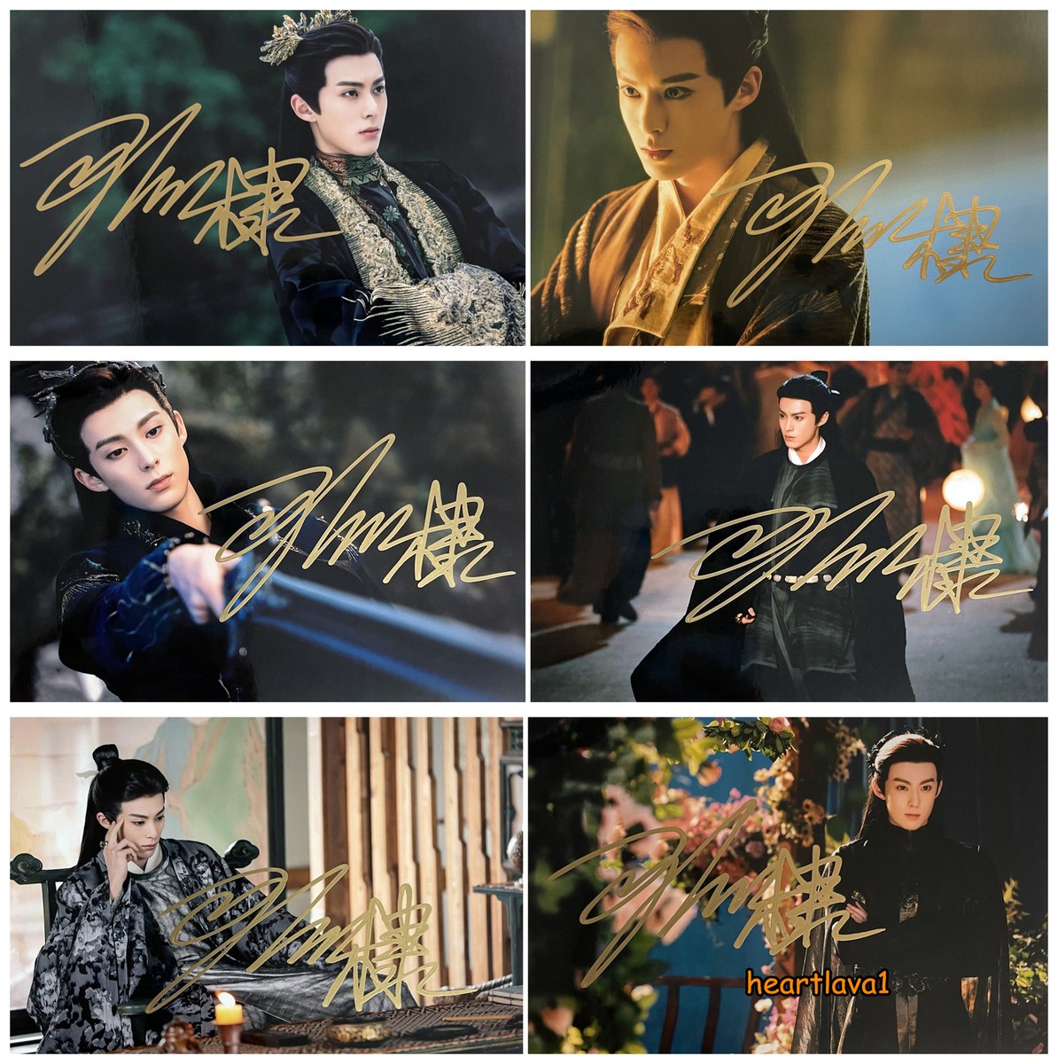 Love Between Fairy and Devil Dylan Wang Heli 王鹤棣 Handsigned