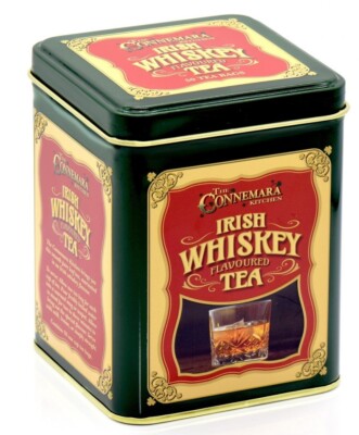 HOLIDAY SALE IRISH J.C. WALSH TEA TIN OF 50 IRISH WHISKEY FLAVOR TEA