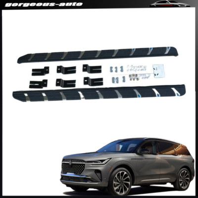 Fits Lincoln Nautilus 2023 2024 Fixed Running Boards Nerf Bar Side Steps Pedals