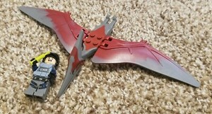 Lego Jurassic World Mini Figure Acu Trooper Pteranodon From Set Ebay