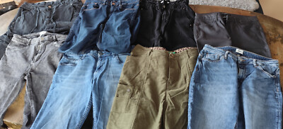 8 Damen Teens Hose Jeans Zaran Benetton Only S.Oliver versch. Formen Materialien