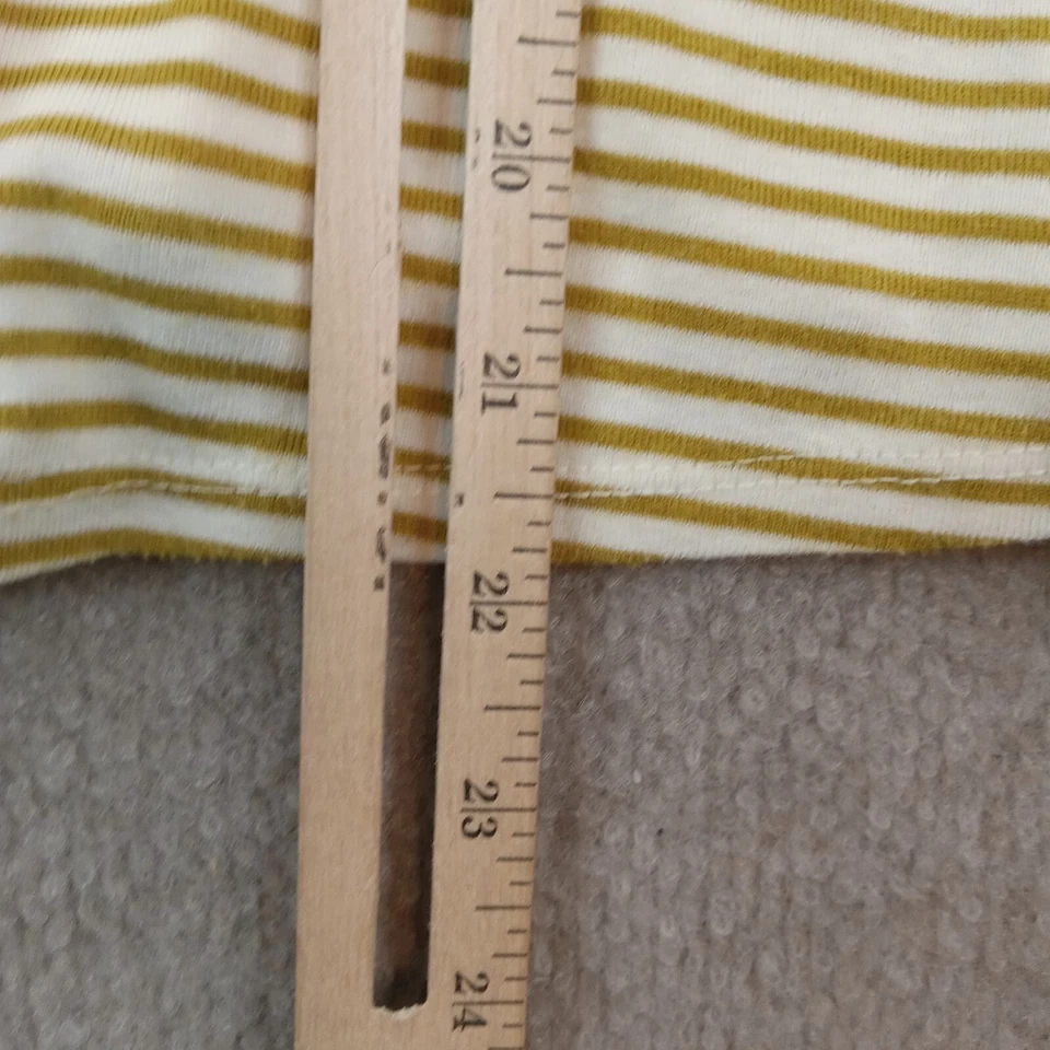 Eri + Ali Топ женщин большой белый желтый в полоску 3/4 воздушный шар рукав - Изображение 3 из 4