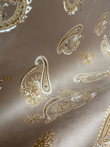 Velvet Paisley Fabric, 54" Wide, Upholstery Cushions Window Crafts, Sold by Yard - Picture 5 of 8