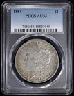 1884-P $1 Morgan Silver Dollar PCGS AU 53